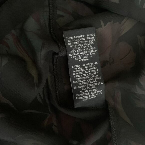 Zac & Rachel Small Black Tropical Floral Lined Sleeveless Tank Blouse Tunic NWT - Picture 10 of 10